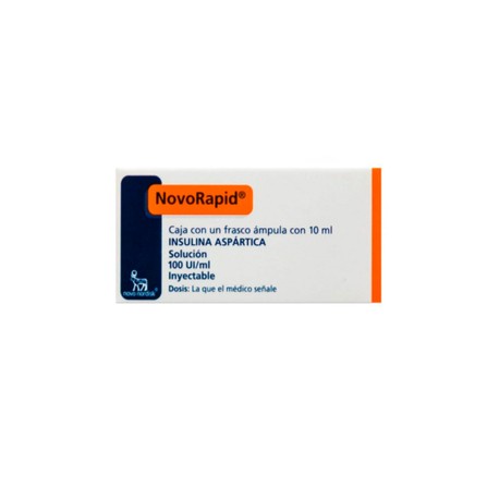 NOVORAPID (INSULINA) FCO AMP 100U/ML 10ML