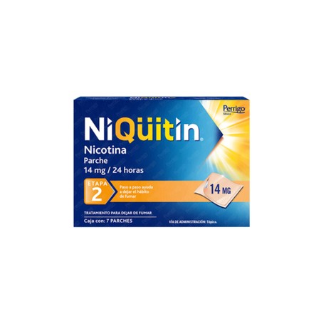 NIQUITIN ETAPA 2 (NICOTINA) PARCHE 14MG/24HRS C7