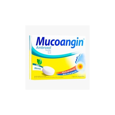 MUCOANGIN (AMBROXOL) PASTILLA 20MG C18