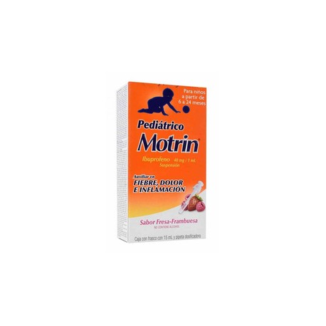 MOTRIN PEDIATRICO (IBUPROFENO) JBE 40MG/1ML 15ML