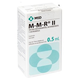 MMRII (VACUNA TRIPLE VIRAL SRP) JGA 0.5ML