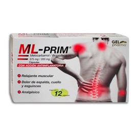 ML-PRIM (METOCARBAMOL/IBUPROFENO) CAP 375MG/200MG C12