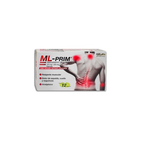 ML-PRIM (METOCARBAMOL/IBUPROFENO) CAP 375MG/200MG C12