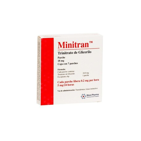 MINITRAN (TRINITRATO DE GLICERILO) PARCHE 18MG C7