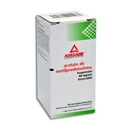 ACETATO DE METILPREDNISOLONA FCO AMP 40MG/ML C1