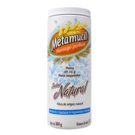 METAMUCIL NATURAL (PLANTAGO PSYLLIUM) POLVO 504 G