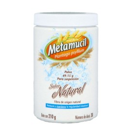 METAMUCIL (PLANTAGO PSYLLIUM) POLVO 210G