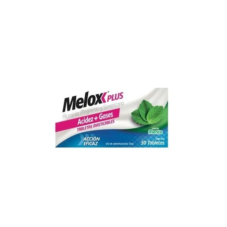 MELOX PLUS (ALUMINIO/MAGNESIO/SIMETICOMA) TAB MASTICABLE C30