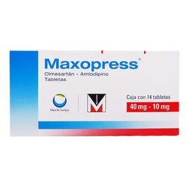 MAXOPRESS (OLMESARTAN/AMLODIPINO) TAB 40/10MG C14