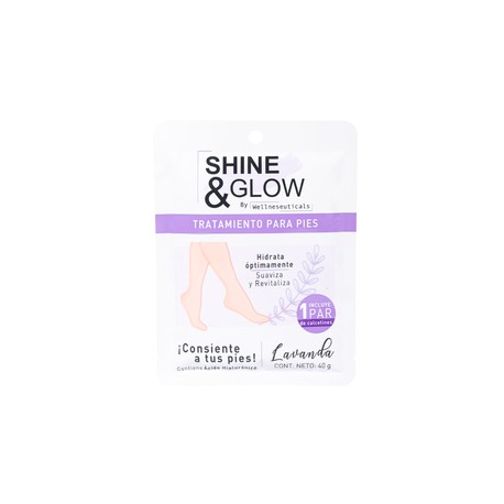 MASCARILLA SHINE&GLOW PARA PIES LAVANDA 40G C1