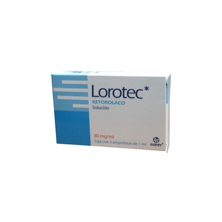 LOROTEC (KETOROLACO) AMP 30MG C3