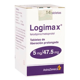 LOGIMAX (FELODIPINO/METOPROLOL) TAB 5MG/47.5MG C14