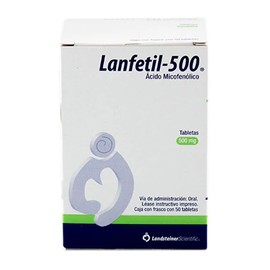 LANFETIL-500 (ACIDO MICOFENOLICO) TAB 500MG C50