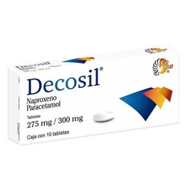 DECOSIL (NAPROXENO/PARACETAMOL) TAB 275/300MG C10