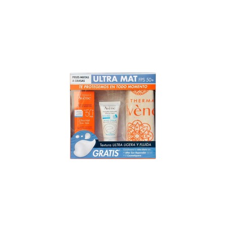 KIT AVENE ULTRA MAT + AFTER SUN + COSMETIQUERA