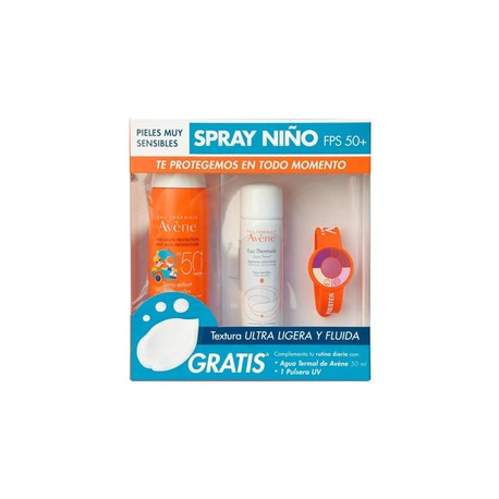KIT AVENE SPRAY NIÑO+AGUA TERMAL+PULCERA