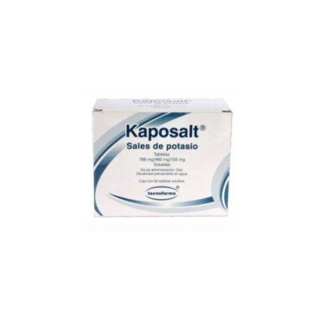 KAPOSALT (SALES DE POTASIO) TAB 766/460/155MG C50