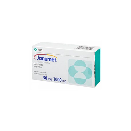 JANUMET (SITAGLIPTINA/METFORMINA) TAB 50MG/1000MG C56