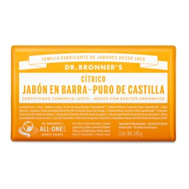 JABON DE CASTILLA BARRA CITRICOS 140G DR BRONNER´S