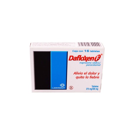 DAFLOXEN F (NAPROXENO/PARACETAMOL) TAB 275MG/300MG C16