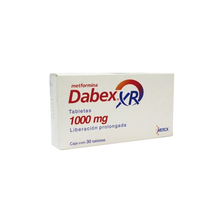 DABEX XR (METFORMINA) TAB 1000MG C30