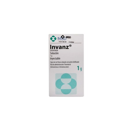 INVANZ (ERTAPENEM) FCO AMP 1G C1