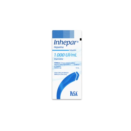 INHEPAR (HEPARINA) FCO AMP 1000UI/ML 10ML C1