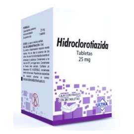 HIDROCLOROTIAZIDA TAB 25MG C20 ULTRA