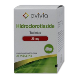 HIDROCLOROTIAZIDA TAB 25MG C20 AVIVIA