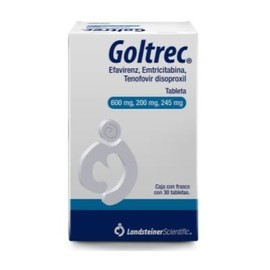 GOLTREC (EFAVIRENZ/EMTRICITABINA/TENOFOVIR) TAB 600MG/200MG/245MG C30