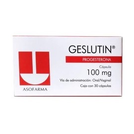 GESLUTIN (PROGESTERONA) CAP 100MG C30