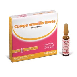 CUERPO AMARILLO FUERTE (PROGESTERONA) AMP 50MG/2ML C6