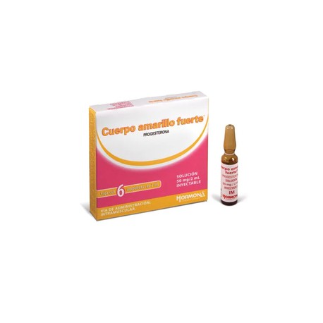 CUERPO AMARILLO FUERTE (PROGESTERONA) AMP 50MG/2ML C6