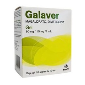 GALAVER (MAGALDRATO/DIMETICONA) SOBRE 80/10MG C10