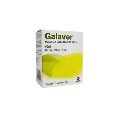 GALAVER (MAGALDRATO/DIMETICONA) SOBRE 80/10MG C10