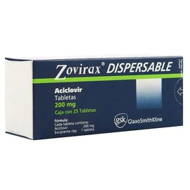 ZOVIRAX (ACICLOVIR) TAB 200MG C25