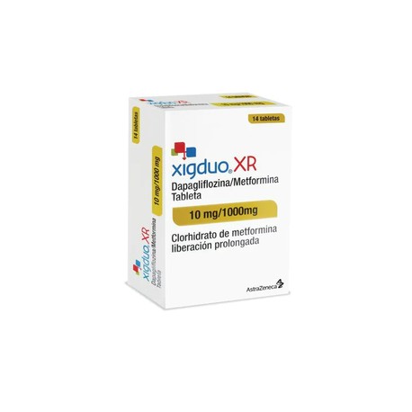 XIGDUO XR (DAPAGLIFLOZINA/METFORMINA) TAB 10MG/1000MG C14