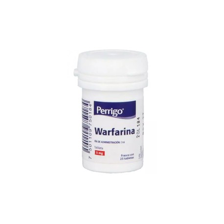 WARFARINA TAB 5MG C25 PERRIGO
