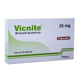 VICNITE (DIFENHIDRAMINA) CAP 25MG C20