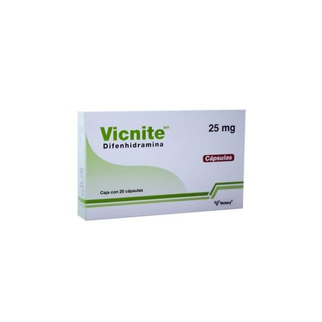 VICNITE (DIFENHIDRAMINA) CAP 25MG C20