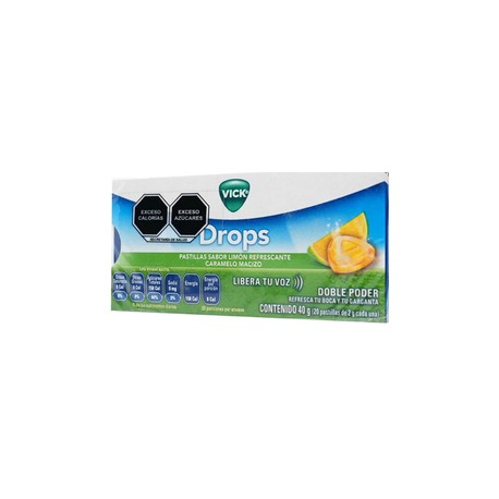 VICK DROPS LIMON PASTILLAS 40G C20