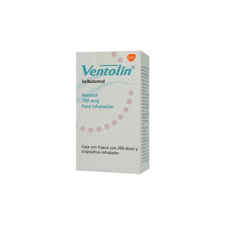 VENTOLIN (SALBUTAMOL) AEROSOL 100MCG CON DISPOSITIVO INHALADOR