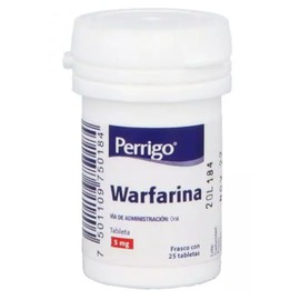 WARFARINA TAB 5MG C25 PERRIGO