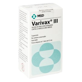 VARIVAX (VACUNA VARICELA) FCO AMP 0.05