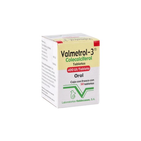 VALMETROL-3 (COLECALCIFEROL) TAB 400UI C50