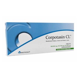 CORPOTASIN CL (BICARBONATO POTASICO/CLORURO DE POTASIO/LISINA) TAB C50