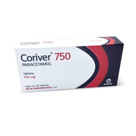 CORIVER (PARACETAMOL) TAB 750MG C10 MAVER