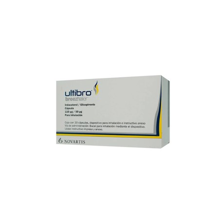 ULTIBRO BREEZHALER (INDACATEROL/GLICOPIRRONIO) CAP 110G /50G C30