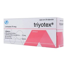 TRIYOTEX (LIOTIRONINA) CAP 75MCG C30
