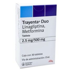 TRAYENTA DUO (LINAGLIPTINA/METFORMINA) TAB 2.5/500MG C30